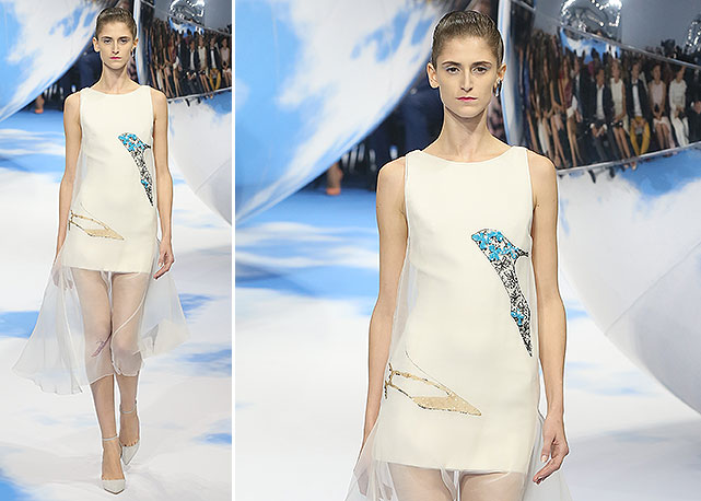 Daiane Conterato na passarela da Dior, em Moscou - Foto: Getty Images