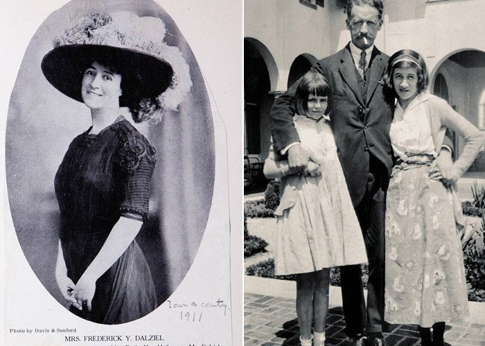 À esquerda, a mãe de Diana Vreeland. À direita, a editora de moda à direita do pai, e com a irmã Alexandra - Fotos: Divulgação