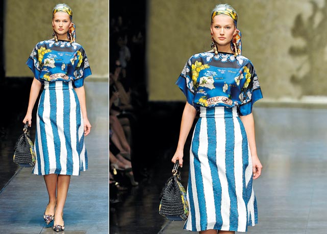 Listras no verão da Dolce & Gabbana - Foto: Reprodução/Harper's Bazaar