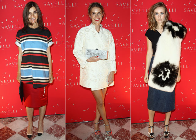 Carine Roitfeld, Eugenie Niarchos e Olga Sorokina - Fotos: Getty Images