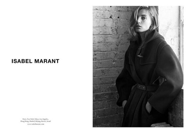 Daria Werbowy na campanha de inverno 2014 de Isabel Marant - Foto: Reprodução