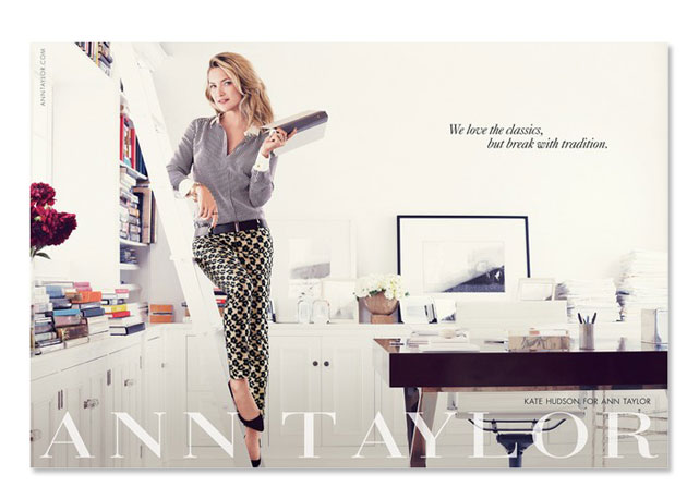 Kate Hudson é a power woman da Ann Taylor - Foto: Divulgação