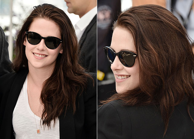 Kristen Stewart usa o modelo PO 3025S no Festival de Cannes. O óculos faz parte da nova linha da Person inspirada em Capri - Fotos: Getty Images