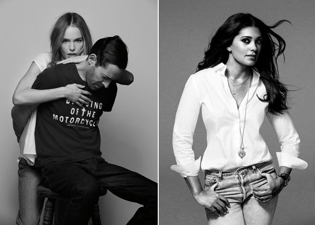 Kate Bosworth, Michael Polish e Rachel Roy nas páginas do “Levi’s 501 Interpretations”  - Fotos: Reprodução