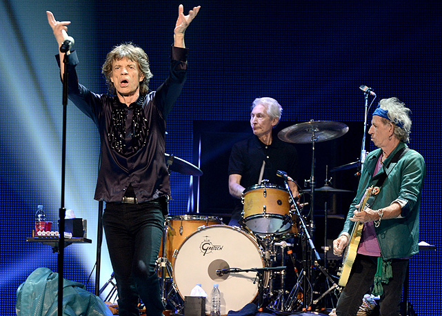 Rolling Stones em show do dia 15 de maio de 2013, na Califórnia - Foto: Getty Images