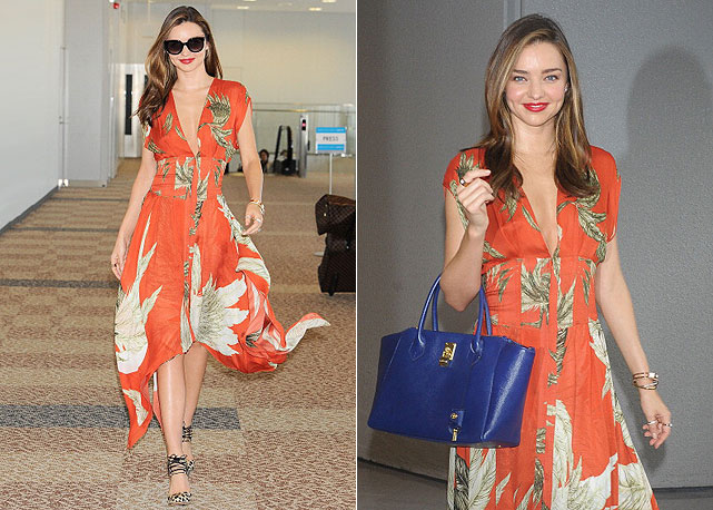 Miranda Kerr chegando no aeroporto internacional de Narita, no Japão - Foto: Getty Images