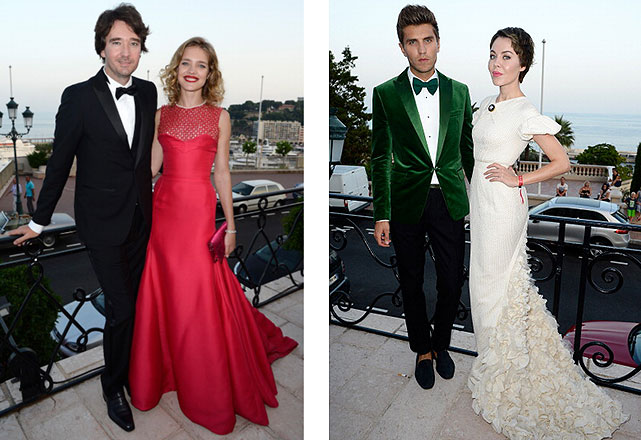 Natalia Vodianova e Antoine Arnault (à esquerda) e Frol Burimsky e Ulyana Segeenko (à direita) - Foto: Getty Images