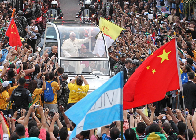 Papa nas ruas do Rio de Janeiro - Foto: Reprodução