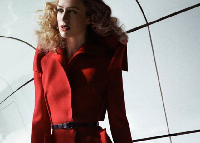 A top brasileira estampa o inverno 2014 da Bottega Veneta - Foto: divulgação