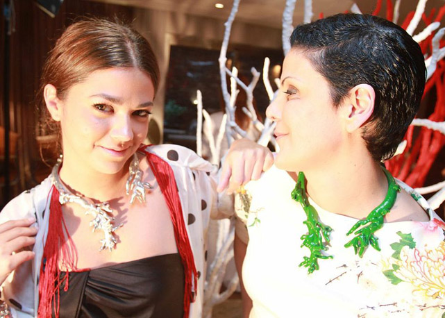 Betina de Luca e Marcella Virzi  no lançamento da nova coleção da Virzi + De Luca - Foto: divulgação