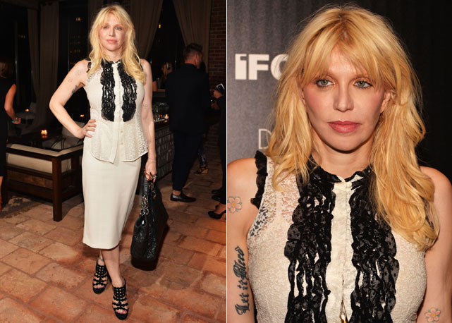 Courtney Love com look de sua marca, a Never the Brid - Foto: Getty Images