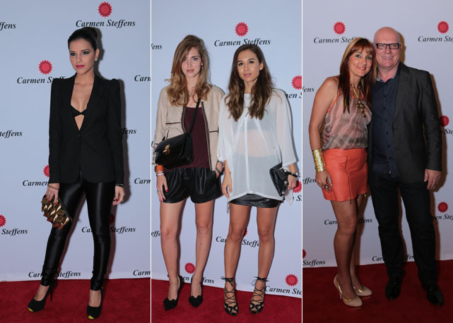 Carmen Steffens inaugura loja em Orlando. Na foto acima a atriz Mariana Rios, a shopper Chiara Ferragni com a blogueira Rumi Neely e os donos da marca Monalisa e Mario Spaniol - Fotos: Divulgação