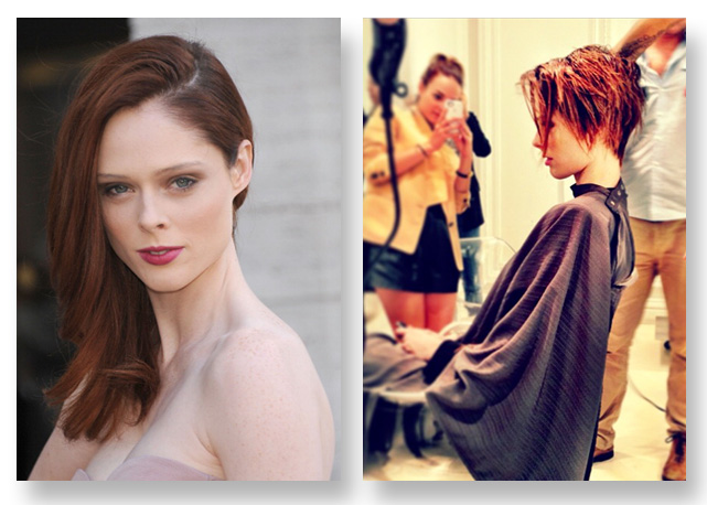 À esquerda, clique da top de cabelos longos; à direita, o novo visual. Bazaar quer saber, qual vc prefere? - Fotos Getty Images e reproducão/Instagram