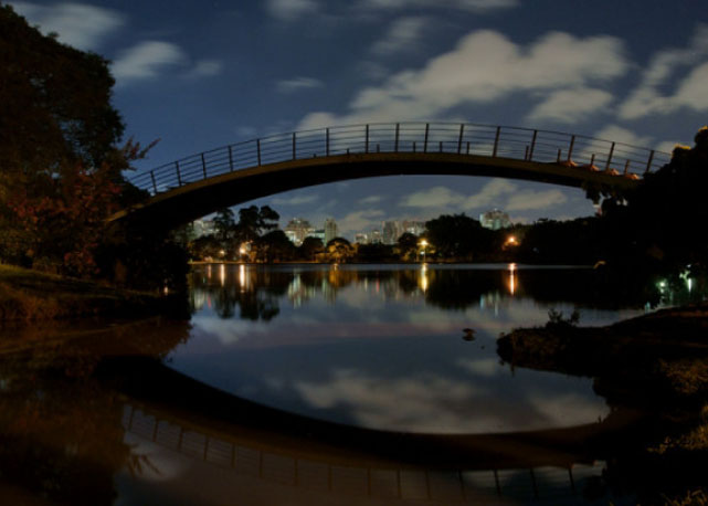 Vista do Parque do Ibirapuera durante a noite - Foto: reprodução