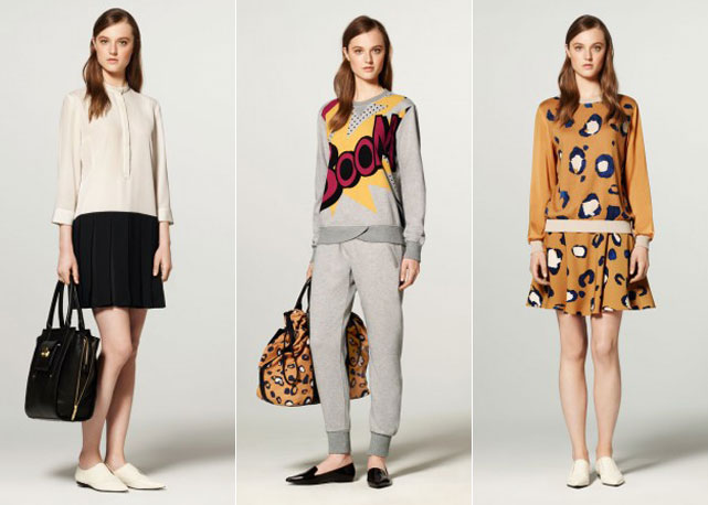 Três looks da coleção que Phillip Lim desenvolveu para a Target - Fotos: Reprodução