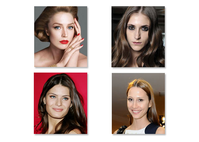 As tops solteiras: na esq. Raquel Zimmerna, Isabelli Fontana e na direita Daine Conterato e Michi Proensi - Fotos: Reprodução
