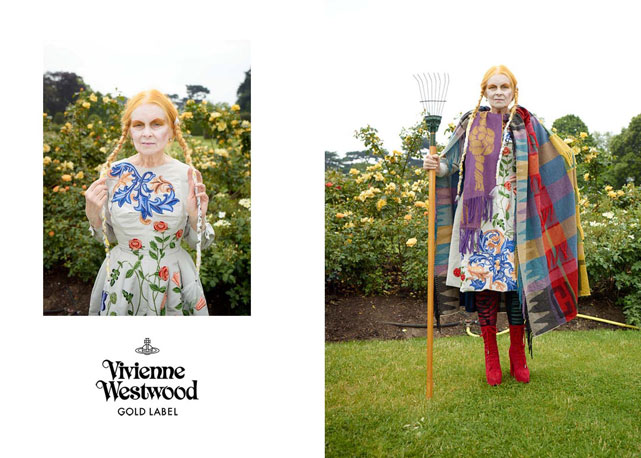 Vivienne Westwood posa de modelo em sua nova campanha - Foto: Reprodução