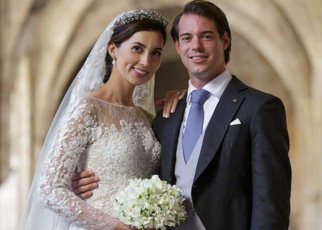 O casal logo após a cerimônia - Foto: Getty Images