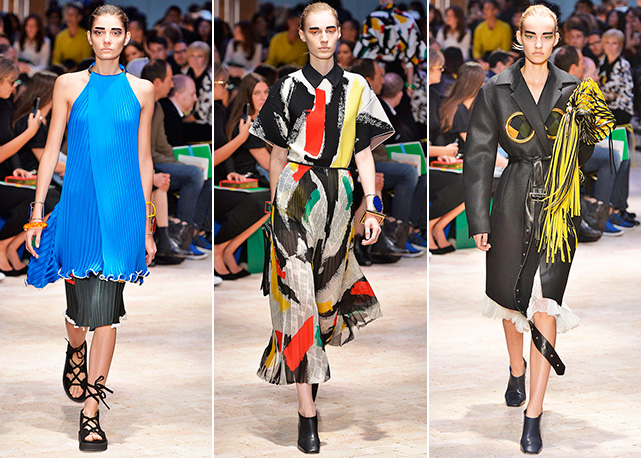 Três looks da passarela da Céline eleitos pelo nosso editor de moda - Fotos: Agência Fotosite