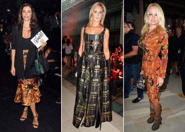 Da esquerda para a direita, as estampas de Chris Pitanguy, Lady Victoria Hervey e Pamela Anderson - Fotos: Getty Images