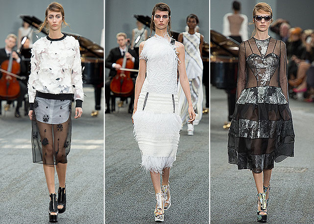 Três looks eleitos pelo nosso editor de moda - Fotos: Getty Images