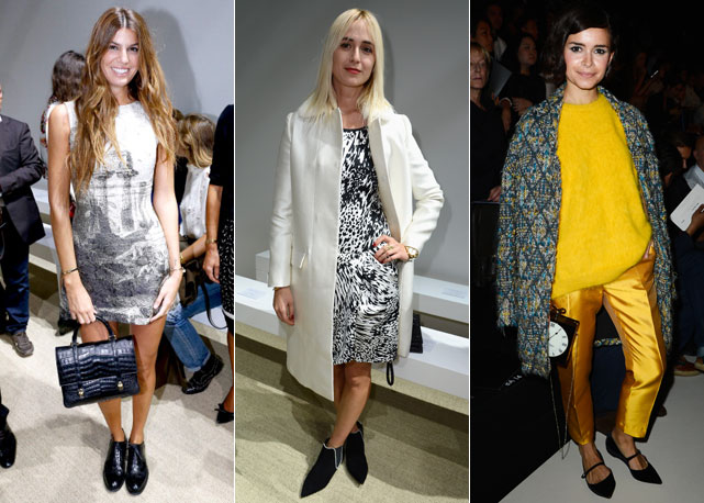 Bianca Brandollini, Elisabeth Von Thurn Und Taxis e Miroslva Dumma marcaram presença nas filas A - Fotos: Getty Images