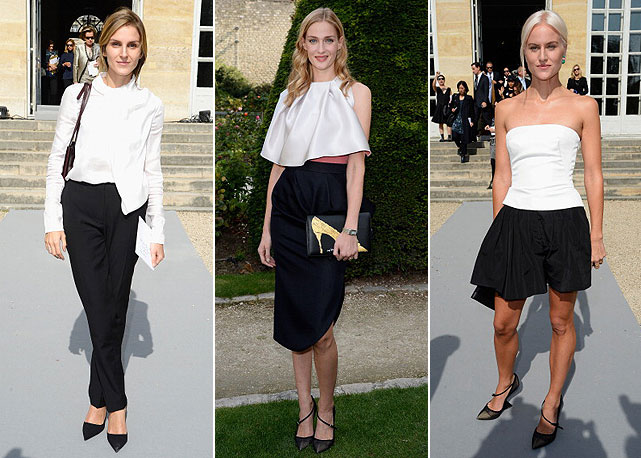 Da esquerda para a direita: Gaia Repossi, Eva Riccobono e Olympia Scarry - Fotos: Getty Images