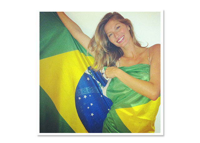 Gisele patriota! - Foto: Reprodução/Instagram