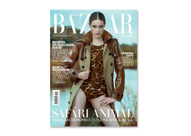 Thairine é nossa capa selvagem de outubro! - Foto: Reprodução/Harper's Bazaar