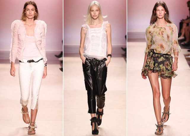 Três looks do desfile selecionados pelo nosso editor de moda - Fotos: Getty Images