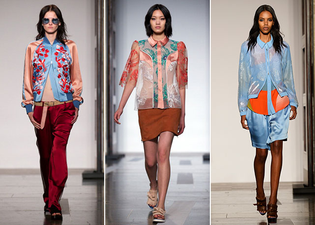 Três looks do verão de Jonathan Saunders - Fotos: Getty Images