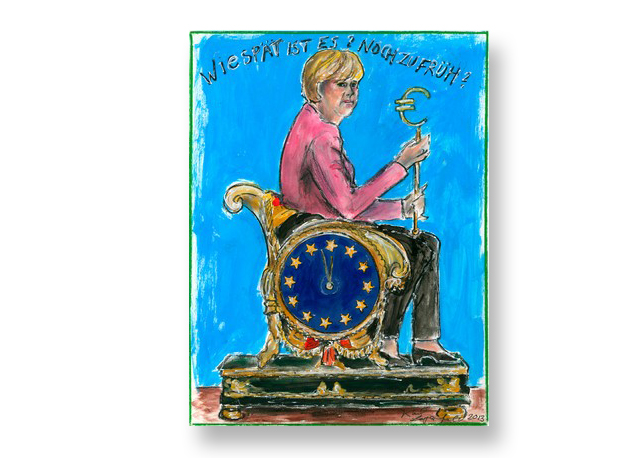 Angela Merkel por Karl Lagerfeld - Foto: reprodução