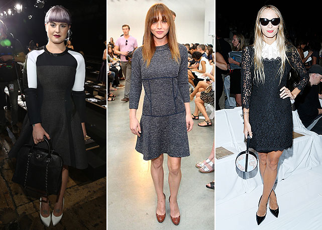 Da esquerda para a direita, mais vestidinhos de Kelly Osbourne, Christina Ricci e Harley Viera Newton - Fotos: Getty Images