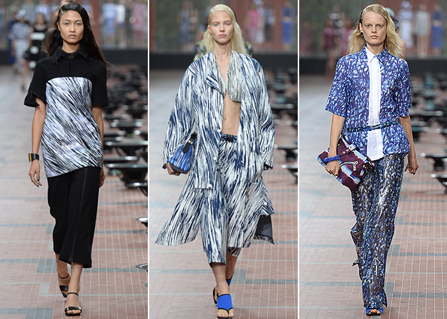 Três looks do verão da Kenzo eleitos pelo nosso editor de moda - Fotos: reprodução