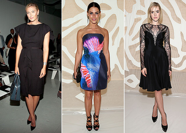 Da esquerda para a direita: Maria Sharapova, Jessica Lowndes e Jena Malone - Fotos: Getty Images