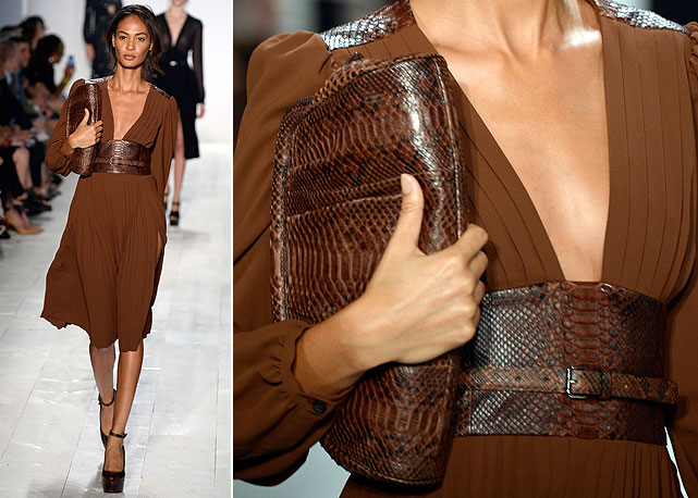 Chanel Iman na passarela de Michael Kors - Fotos: Getty Images