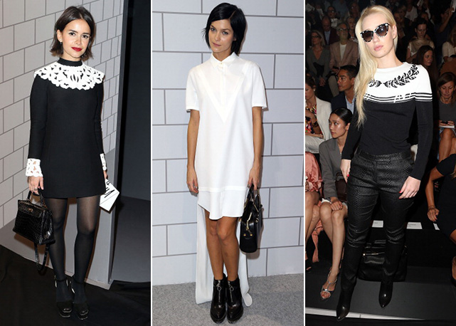 Da esquerda para a direita, o p&b de Miroslava Duma, Leight Lezark e Iggy Azalea - Fotos: Getty Images