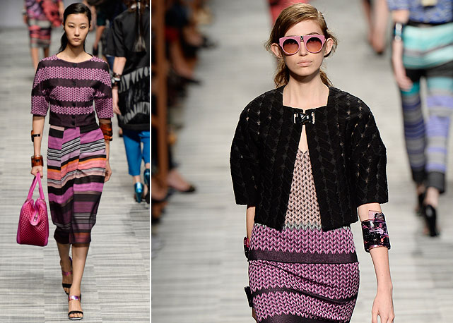 O ziguezague da Missoni para o verão 2014 - Fotos: Getty Images