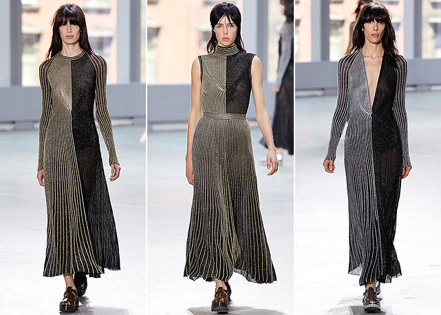 Vestidos de lurex no verão da Proenza - Fotos: Getty Images