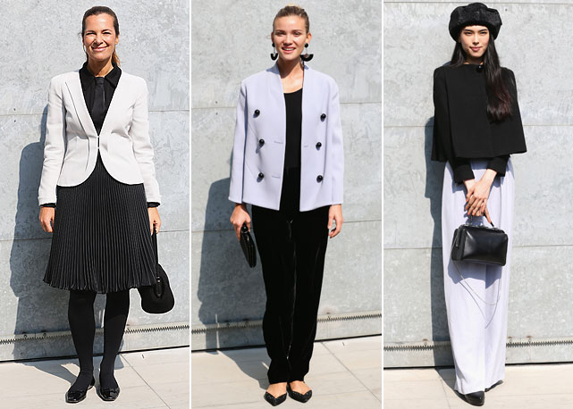 Da esquerda para a direita: Roberta Armani, Fiammetta Cicogna e Silvia Wang - Fotos: Getty Images