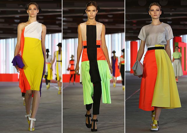 Três looks de verão 2014 da grife eleitos por nossa repórter de moda! - Fotos: Getty Images