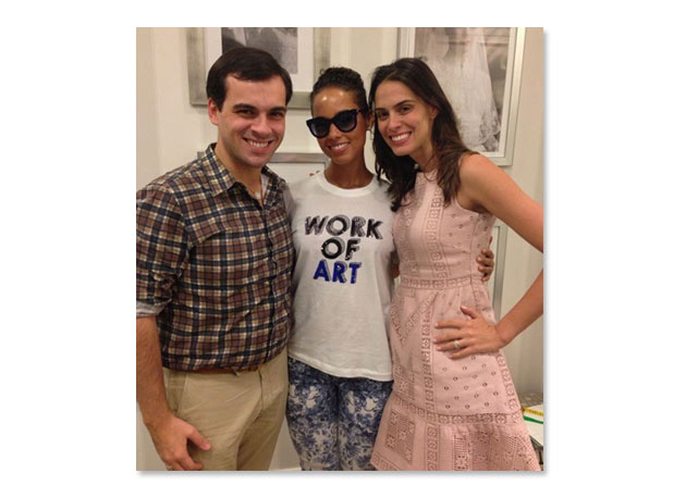 Sandro Barros, Alicia Keys e Renata Queiroz de Moraes - Foto: divulgação