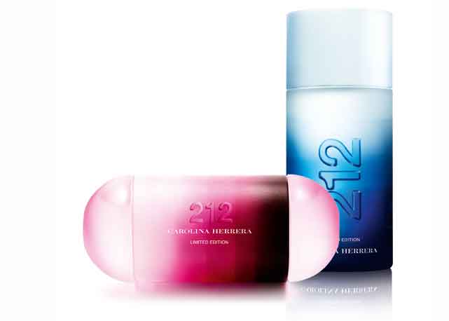 212 Summer Limited Edition (60ml) R$ 249 e 212 Men Summer Limited Edition (100ml) R$299 - Foto: Divulgação
