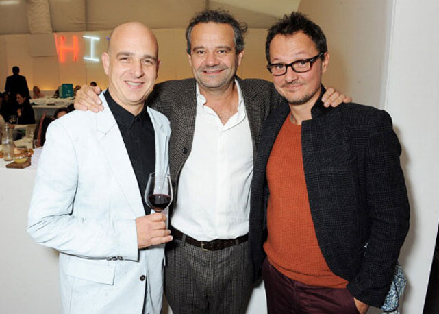 Chris Lazarides,Mark Hix e Jonathan Yeo - Foto: reprodução