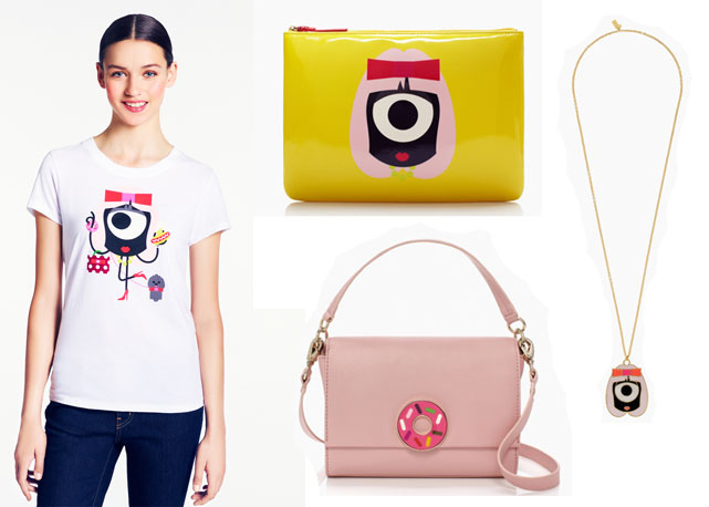 Algumas das peças da Kate Spade com o Darcel - Fotos: divulgação