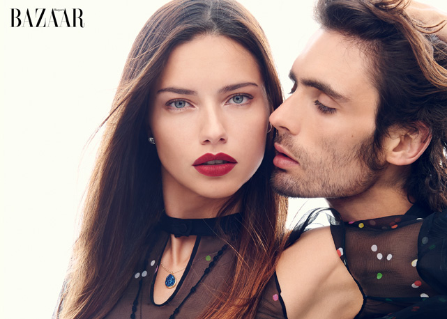 Adriana Lima no shooting da Bazaar de novembro! - Foto: reprodução/Harper's Bazaar