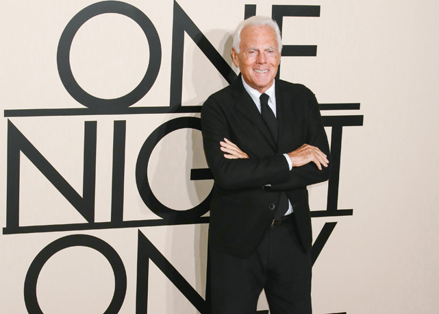 Giorgio Armani na One Night Only em NY - Foto: Getty Images