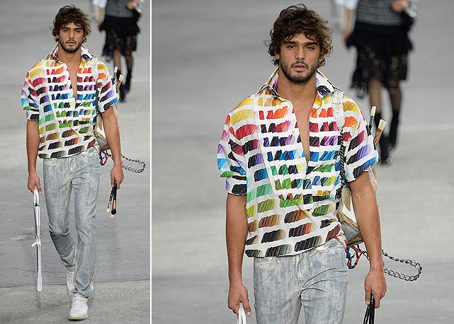 Marlon Teixeira na passarela da Chanel - Foto: Getty Images