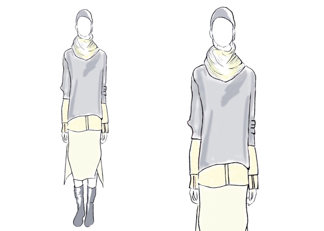 Sobreposição e modelos oversized no inverno 2014 da UMA - Foto: Divulgação