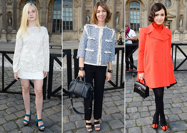 Da esquerda para a direita: Elle Fanning, Sofia Coppola e Miroslava Duma - Fotos: Getty Images